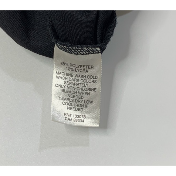 Lucky In Love Tank Top Womens XS Extra Small Black Shelf Bra Quick Dry Strappy - Picture 8 of 10